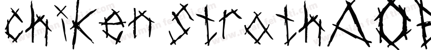 chiken strathAOE字体转换
